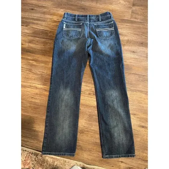 Cinch Men's White Label Dark Wash Relaxed Fit Straight Leg Jeans Sz 31 x 32 - Picture 3 of 9